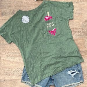 NWT Gap Flip Sequin Pocket Tee